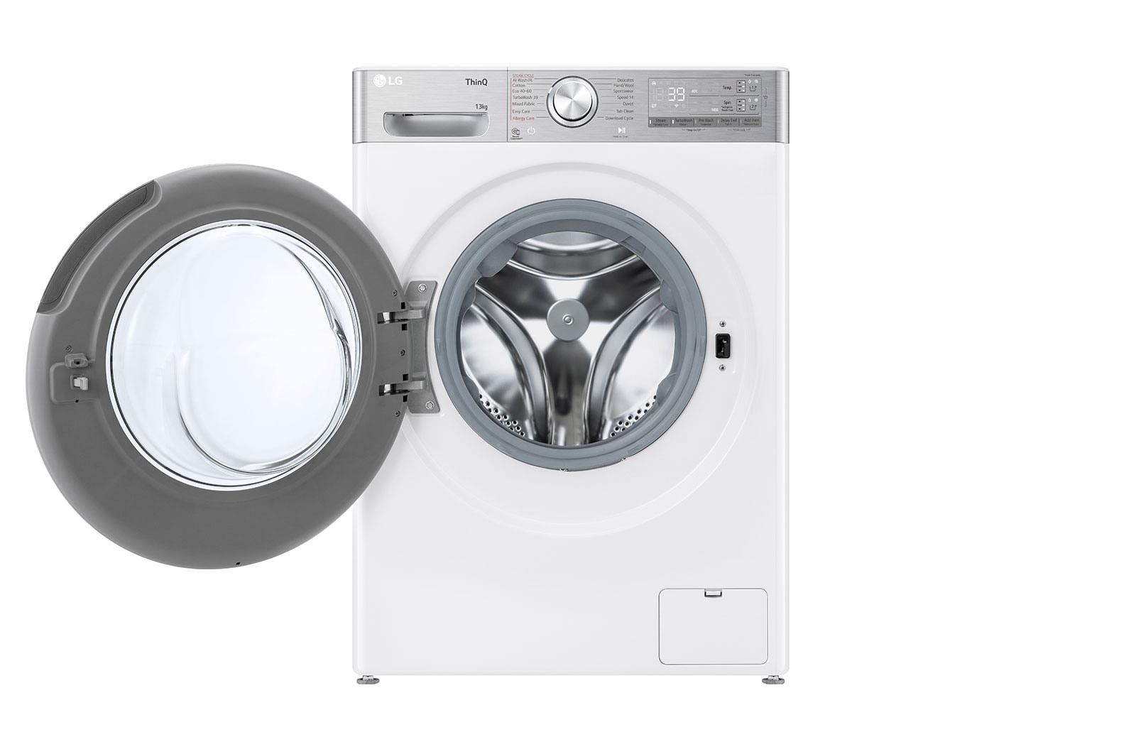 LG 13 kg Vaskemaskin(Hvid) - Auto Dose, Steam+, Energiklasse A, TurboWash360™, AI DD™, Smart Diagnosis™ med Wi-Fi, P4Y9LAP2W