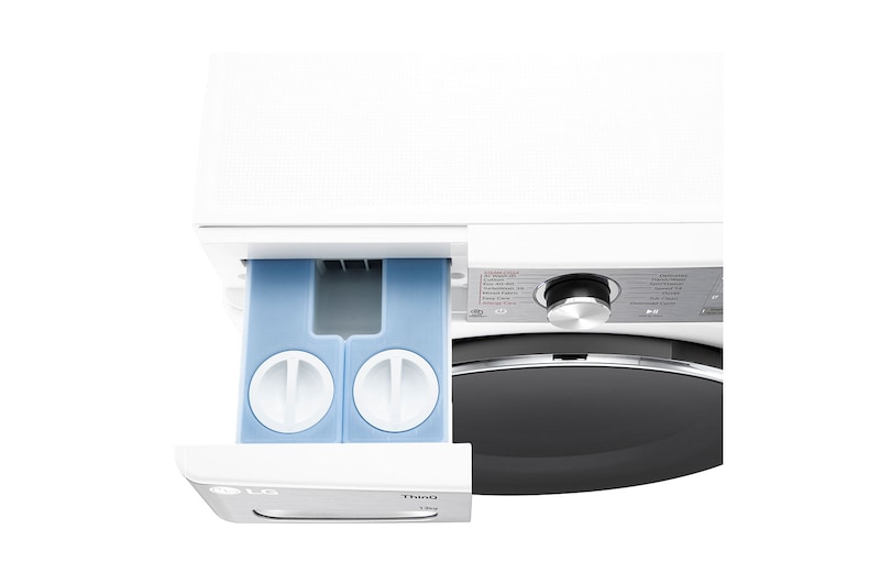 LG 13 kg Vaskemaskin(Hvid) - Auto Dose, Steam+, Energiklasse A, TurboWash360™, AI DD™, Smart Diagnosis™ med Wi-Fi, P4Y9LAP2W