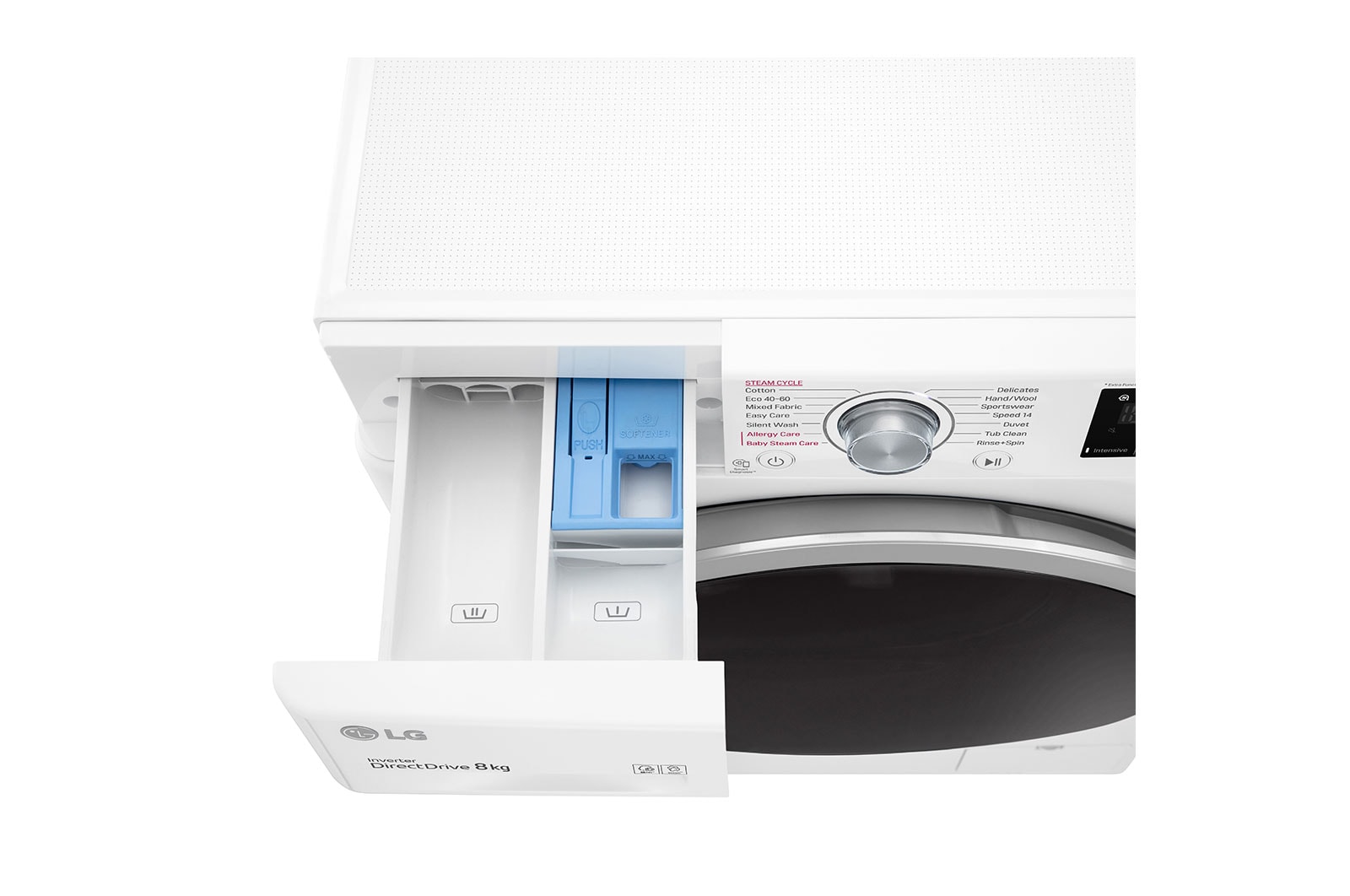 LG 8 kg Vaskemaskine(Hvid) - Steam, Energiklasse C, AI DD™, Smart Diagnosis™, K4WV408S0WE