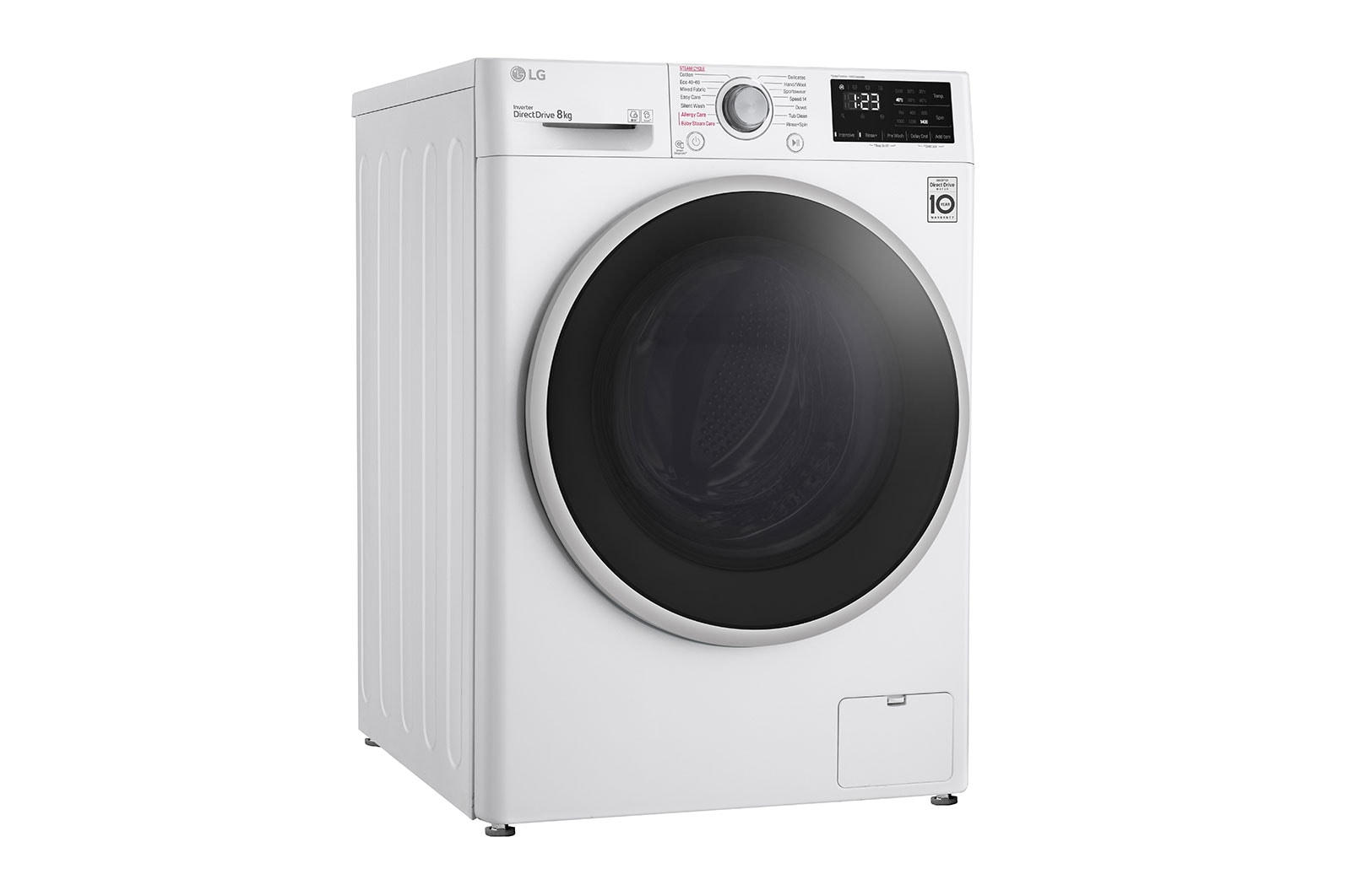 LG 8 kg Vaskemaskine(Hvid) - Steam, Energiklasse C, AI DD™, Smart Diagnosis™, K4WV408S0WE