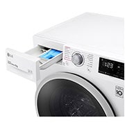 LG 8 kg Vaskemaskine(Hvid) - Steam, Energiklasse C, AI DD™, Smart Diagnosis™, K4WV408S0WE