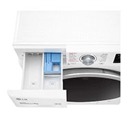 LG 8 kg Vaskemaskine(Hvid) - Steam, Energiklasse C, AI DD™, Smart Diagnosis™, K4WV408S0WE