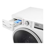 LG 8 kg Vaskemaskine(Hvid) - Steam, Energiklasse D, AI DD™, Smart Diagnosis™ med Wi-Fi, W4WV408S1W