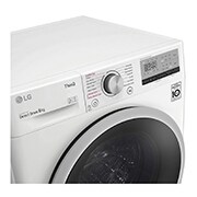 LG 8 kg Vaskemaskine(Hvid) - Steam, Energiklasse D, AI DD™, Smart Diagnosis™ med Wi-Fi, W4WV408S1W