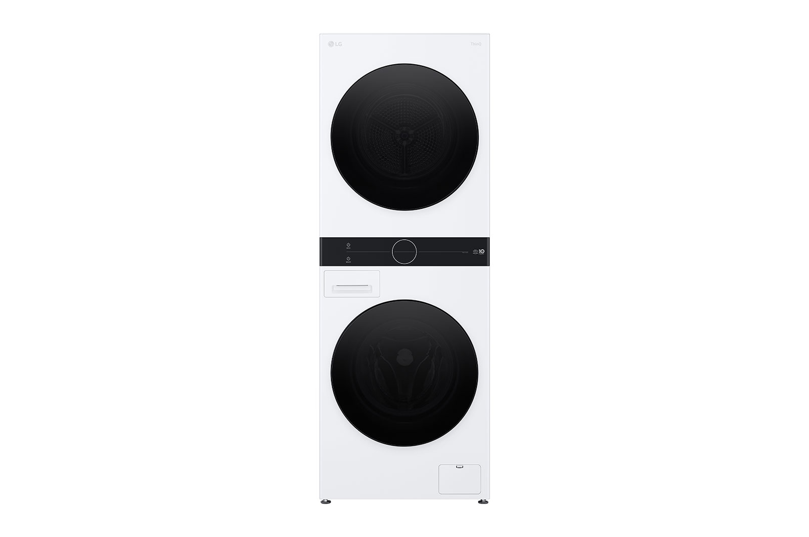 LG 12 kg / 10 kg WashTower(Hvid) - Energiklasse A/A+++, Steam, TurboWash™360, AI DD™, Dual Inverter Heatpump™, WT1210WWF