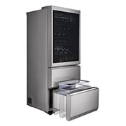 LG SIGNATURE - 420L InstaView Door™ in Door Wine Cellar (Noble Steel) - Energiklasse E, 65 vinflasker og Smart Diagnosis™ med Wi-Fi, LSR200W