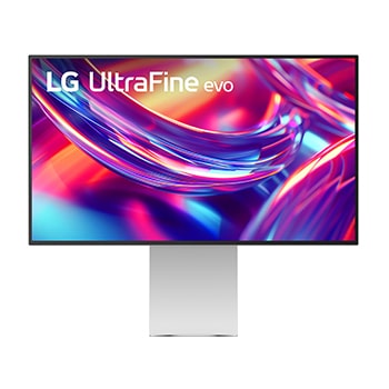 Visning forfra af LG 32" UltraFine™evo Nano IPS Black 6K med Thunderbolt™ 5 32U990A-S
