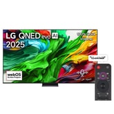 تلفاز  LG QNED evo AI QNED86 MiniLED مقاس 100 بوصة بدقة 4K  مع دعم 144HZ  VRR  مع ريموت سحري يعمل بالذكاء الاصطناعي ونظام WebOS25 لعام 2025 