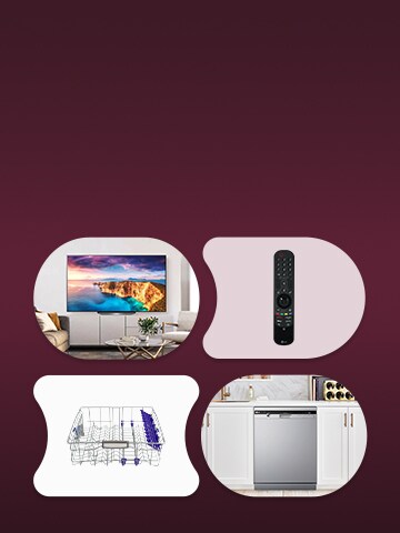 Picture of the LG Products and genuine accessories.