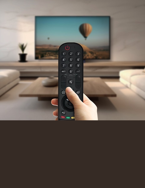 هذه صورة لوحدة التحكم في تلفزيون LG