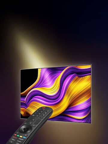 هذه صورة لتلفزيون LG TV وأكسسواراته.