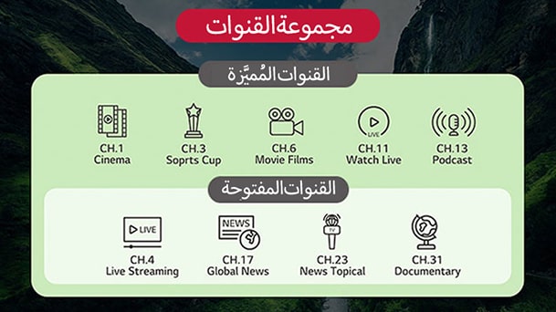 <small>إدارة قنوات التلفزيون</small>1