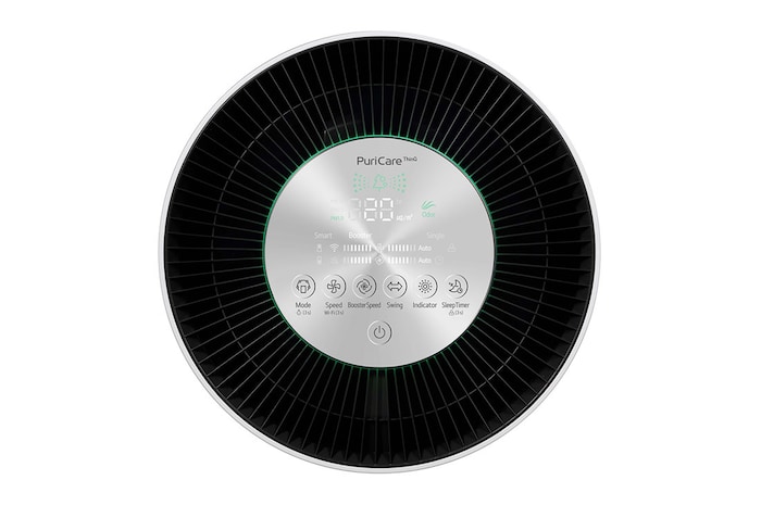 LG جهاز PuriCare من إل جي بمساحة تغطية تبلغ 100م²، ترشيح مكون من 6 خطوات، مستشعر PM 1.0، مروحة داعم نظيفة, AS10GDWH0