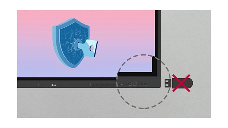وضع قفل USB
