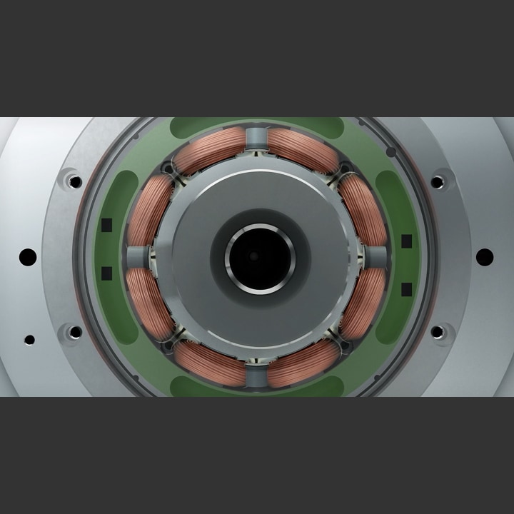 يظهر نظام المحمل المغناطيسي في مبرد Oil-free Centrifugal Chiller من LG.