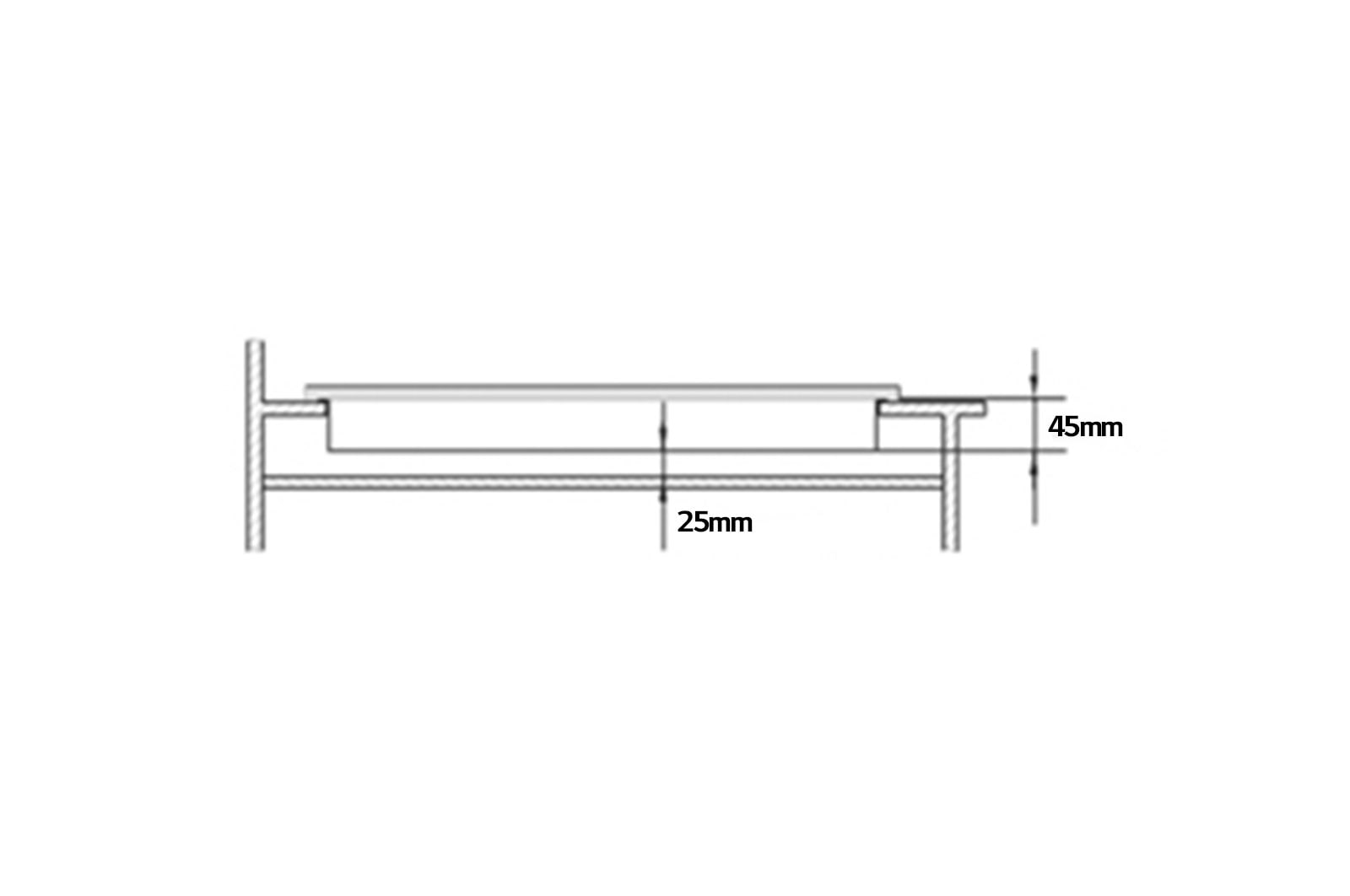 LG موقد غاز مسطح مدمج , 4 شعلات, ستانلس-60CM, HU641BBG