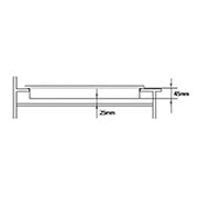 LG موقد غاز مسطح مدمج , 4 شعلات, ستانلس-60CM, HU641BBG