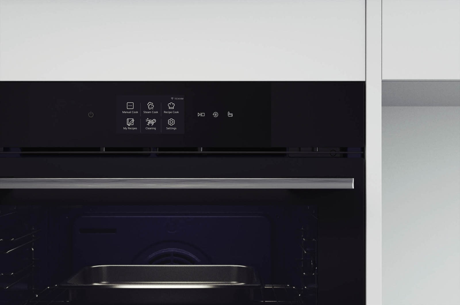 LG فرن InstaView سعة 76 لترًا والطهي بالبخار, WSED7667M