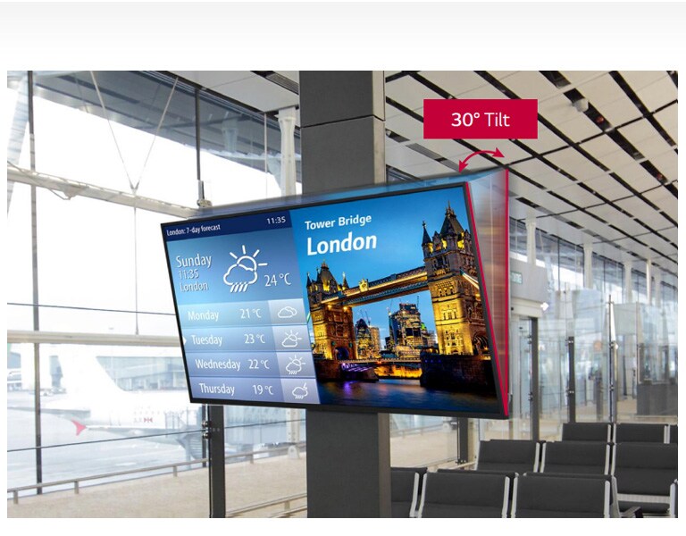 إمالة تثبيت 30°<br>1