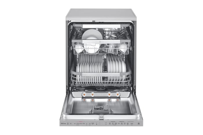 LG غسالة صحون إل جي بالبخار ™QuadWash ،إعداد المكان14، تقنية EasyRack™ Plus، محرك الدفع المباشر، تقنية ™ThinQ, DFB325HS