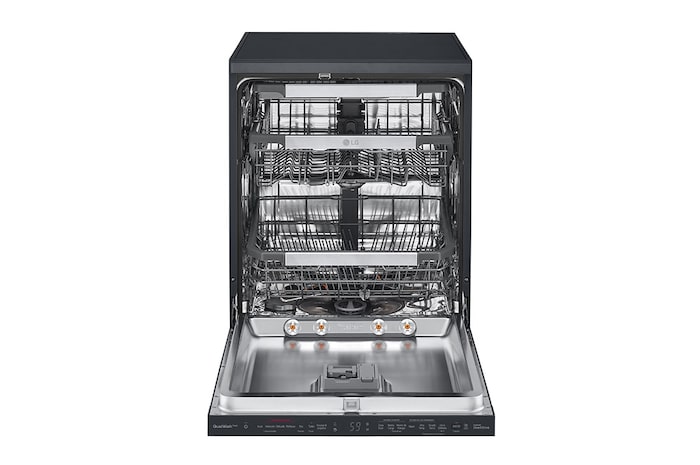 LG غسالة صحون إل جي بالبخار ™QuadWash ،إعداد المكان14، تقنية EasyRack™ Plus، محرك الدفع المباشر، تقنية ™ThinQ, DFC335HM
