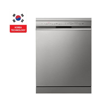 المنظر الأمامي لـ غسالة صحون إل جي/ ™QuadWash/Steam™| AOD|ThinQ DFC435FP