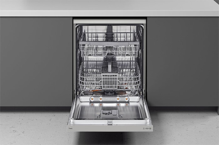 LG غسالة صحون سعة 14 فرد | محرك الدفع المباشر | فضي, DFC532FPE