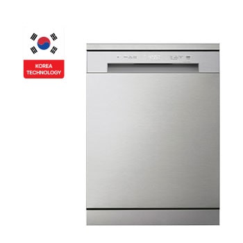 المنظر الأمامي لـ ™QuadWash ،إعداد 14 فرد، تقنية EasyRack™ Plus، غسالة صحون إل جي محرك الدفع المباشر DFC612FV
