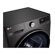LG مجفف 10.1 كجم، أسود، تجفيف فائق مع توفير للطاقة, RH10V9JV2W
