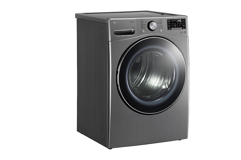 LG مجفف ذو عاكس مزدوج سعة 16 كجم، مع مستشعر تجفيف, العناية بالحساسية ، بلون فضي، يدعم تطبيق ThinQ, RH16U8EVCW