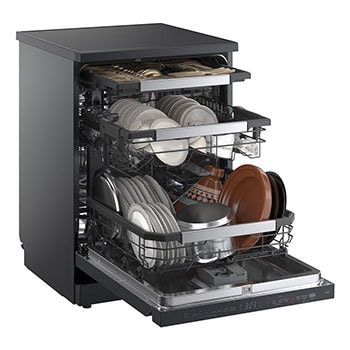 Side view with open door