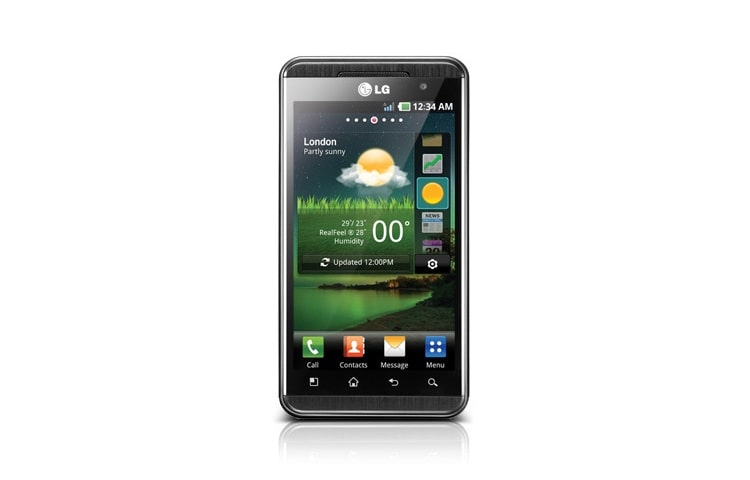 المنظر الأمامي لـ LG Optimus 3D P920 P920