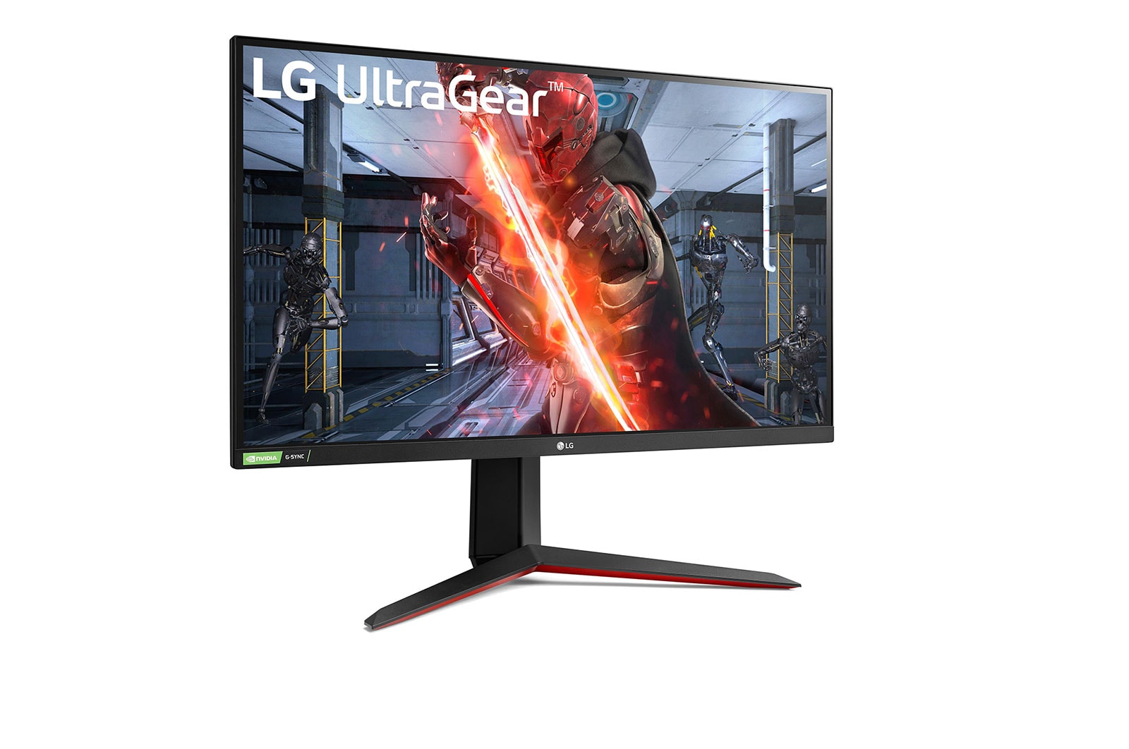 LG شاشة الألعاب 27 بوصة طراز ™UltraGear Nano IPS 1ms المزودة بتقنية<br>®NVIDIA® G-Sync, 27GN850-B