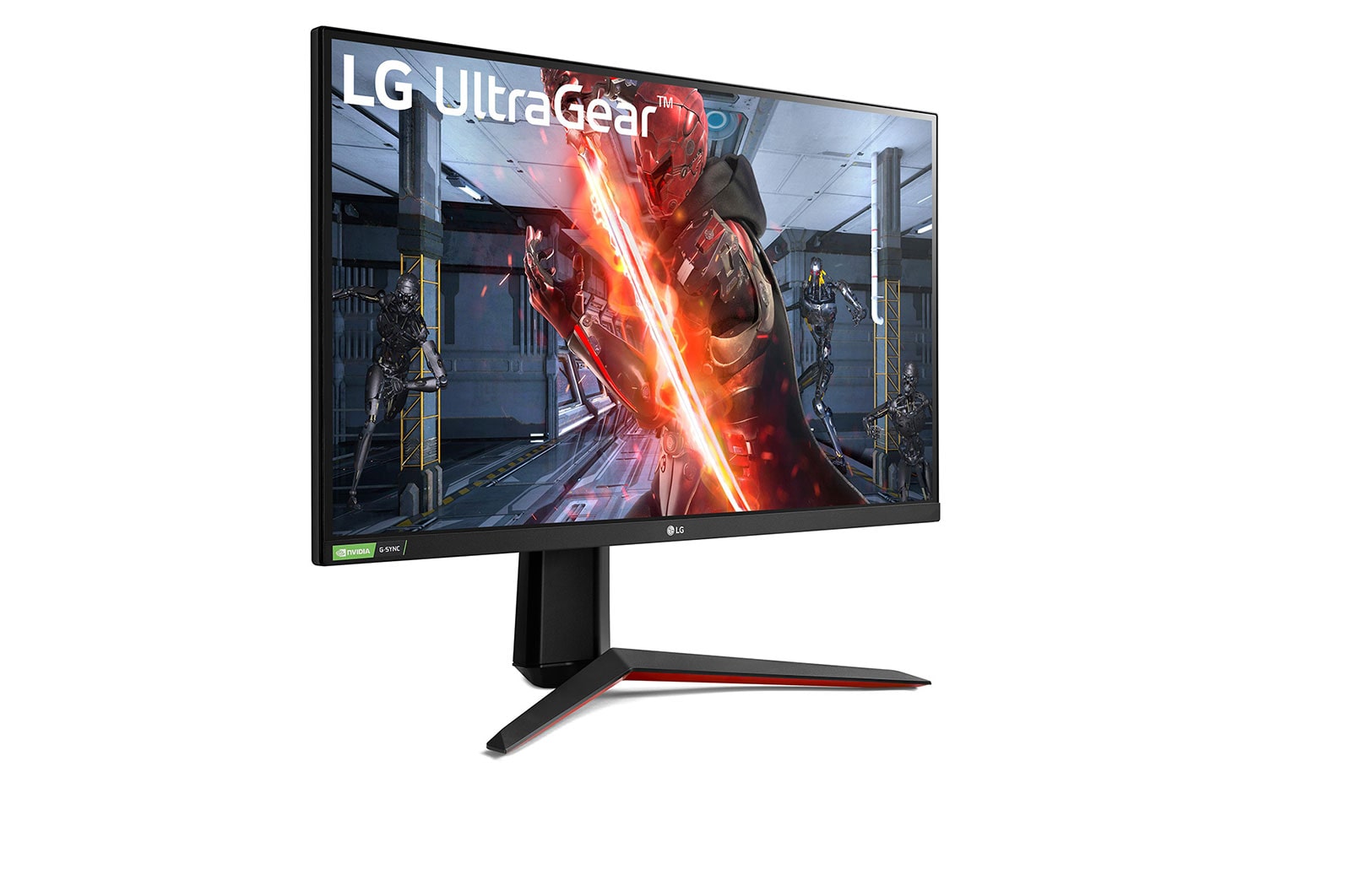 LG شاشة الألعاب 27 بوصة طراز ™UltraGear Nano IPS 1ms المزودة بتقنية<br>®NVIDIA® G-Sync, 27GN850-B