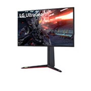 LG شاشة ألعاب متوافقة بها تقنية مزامنة تكيفية مقاس 27 بوصة بتقنية UltraGear 4K UHD Nano IPS 1ms 144 هرتز, 27GN950-B