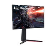 LG شاشة ألعاب متوافقة بها تقنية مزامنة تكيفية مقاس 27 بوصة بتقنية UltraGear 4K UHD Nano IPS 1ms 144 هرتز, 27GN950-B