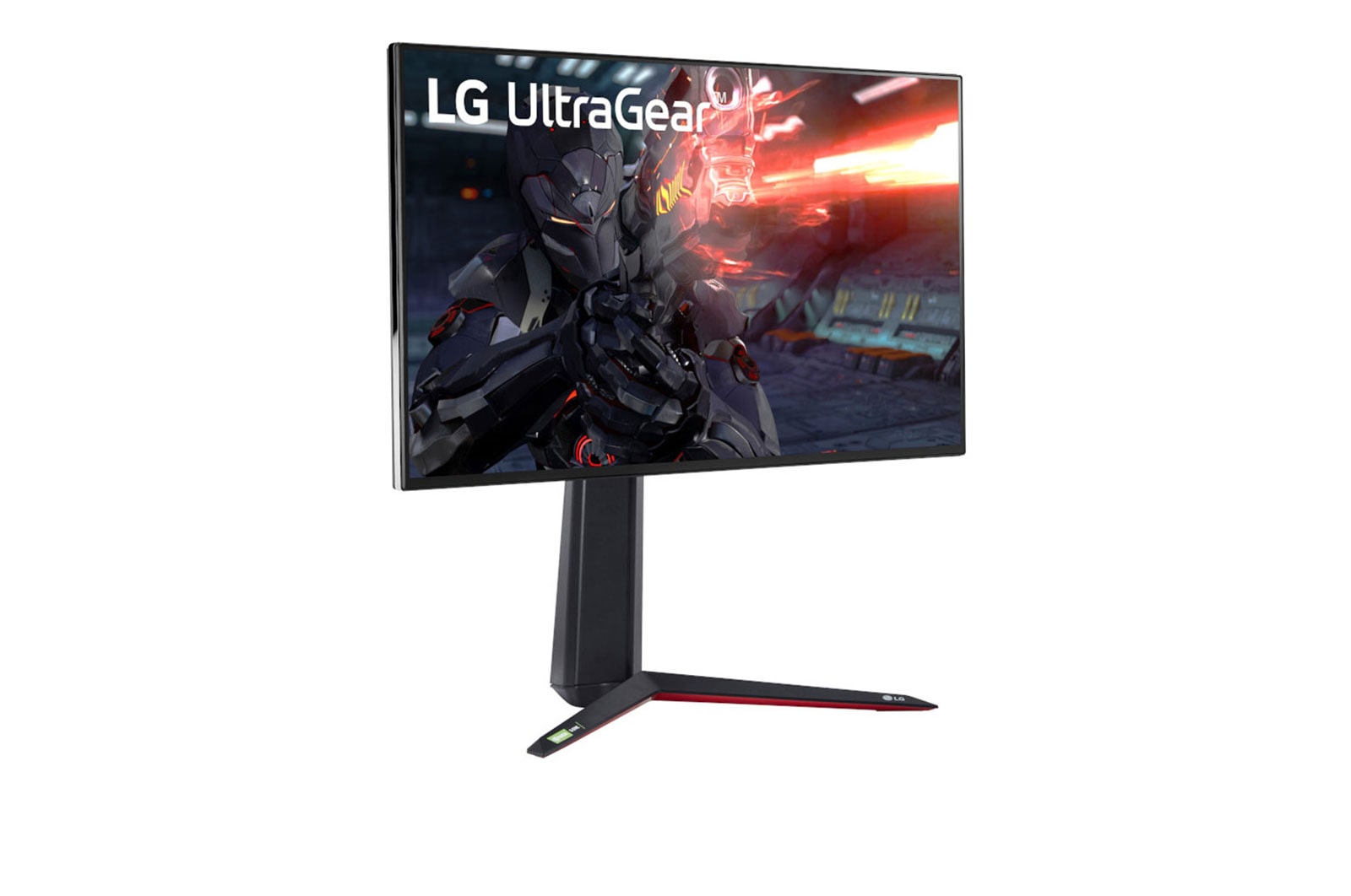 LG شاشة ألعاب متوافقة بها تقنية مزامنة تكيفية مقاس 27 بوصة بتقنية UltraGear 4K UHD Nano IPS 1ms 144 هرتز, 27GN950-B