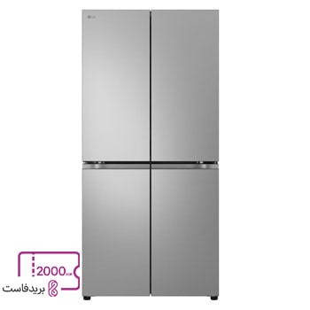 صورة أمامية|ثلاجة ال جي, 423 لتر, انستفيو باب في باب,اسود|GC-B22FFLZB