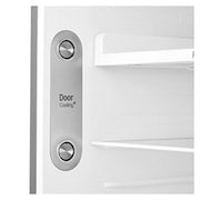 LG ثلاجة سعة 438 لتر فريزر علوي، تبريد باب، فضي , GC-C602HLCL