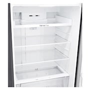 LG ثلاجة سعة 438 لتر فريزر علوي، تبريد باب، فضي , GC-C602HLCL