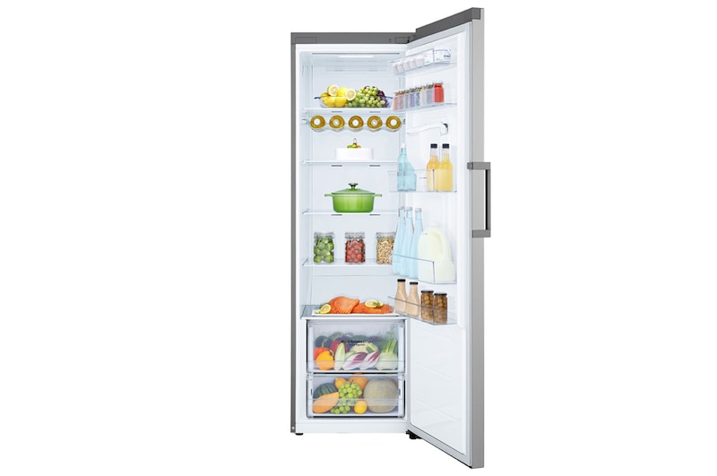 LG ثلاجة سعة 384 لتر التشخيص الذكي، فضي, GC-F411ELDM