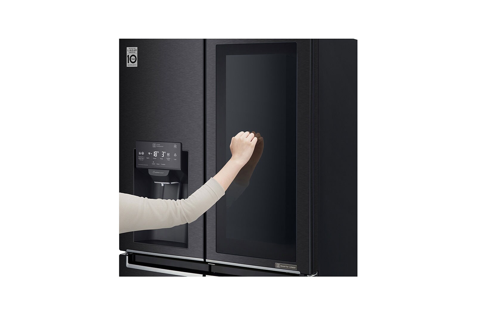 LG أنستافيو ثلاجة باب بداخل باب 508 لتر, 18 قدم مكعب,  كبروسور خطي موفر للطاقة, GC-X22FTQEL