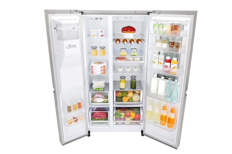 LG أنستافيو باب بداخل باب ثلاجة 618 لتر 22 قدم كبروسور خطي موفر للطاقة, GC-X247CSBV