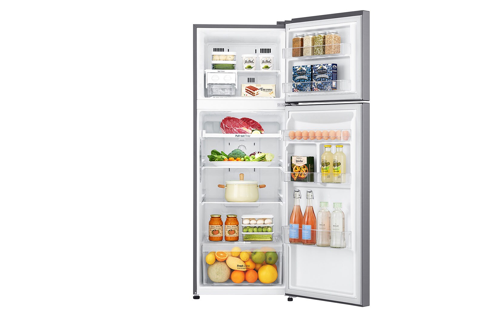 LG ضاغط خطي 312 لترًا، 11 قدمًا مكعبًا، فلتر تنقية Hygiene Fresh، خاصية Door Cooling, GN-C462SLCN