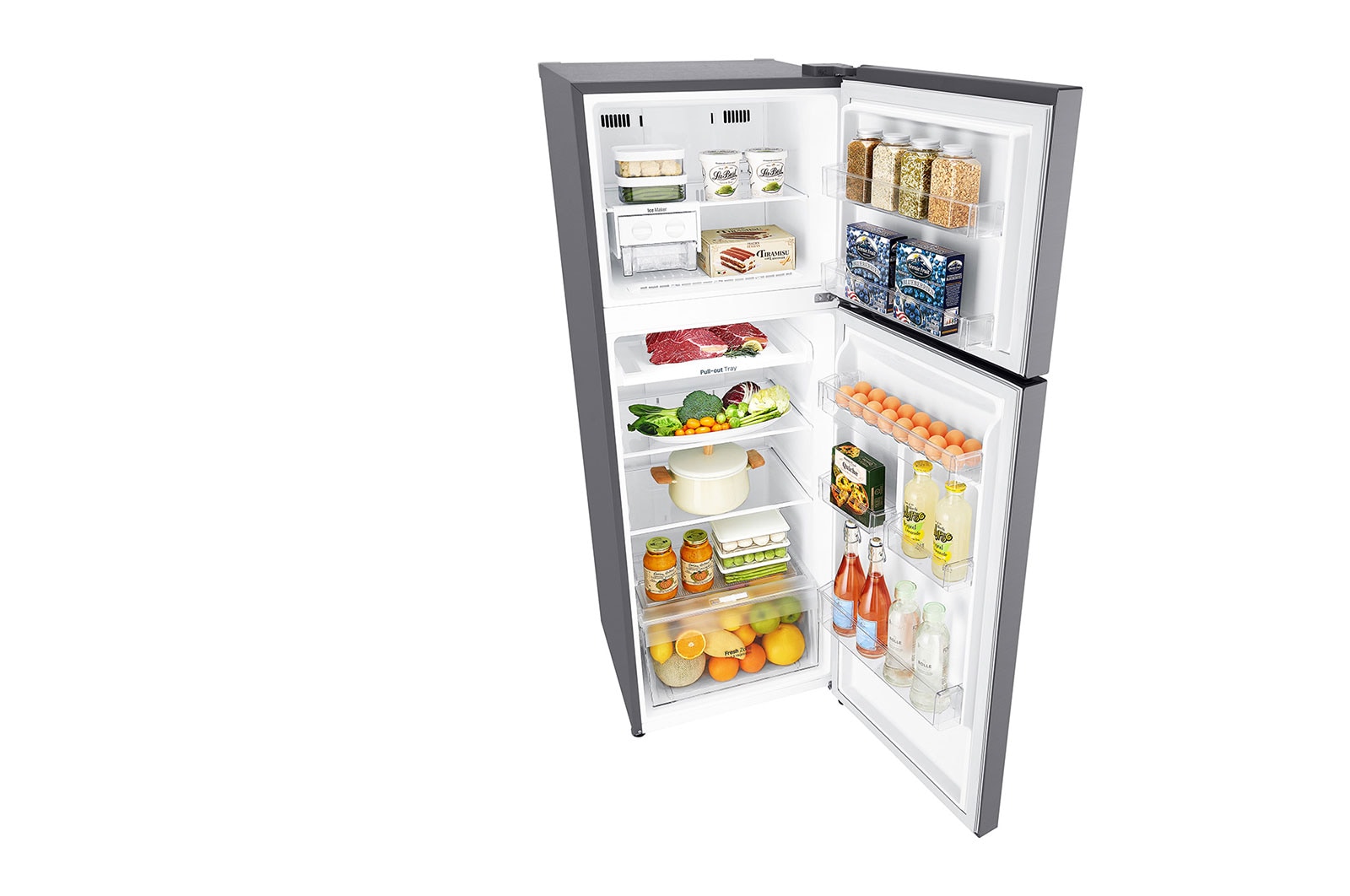 LG ضاغط خطي 312 لترًا، 11 قدمًا مكعبًا، فلتر تنقية Hygiene Fresh، خاصية Door Cooling, GN-C462SLCN