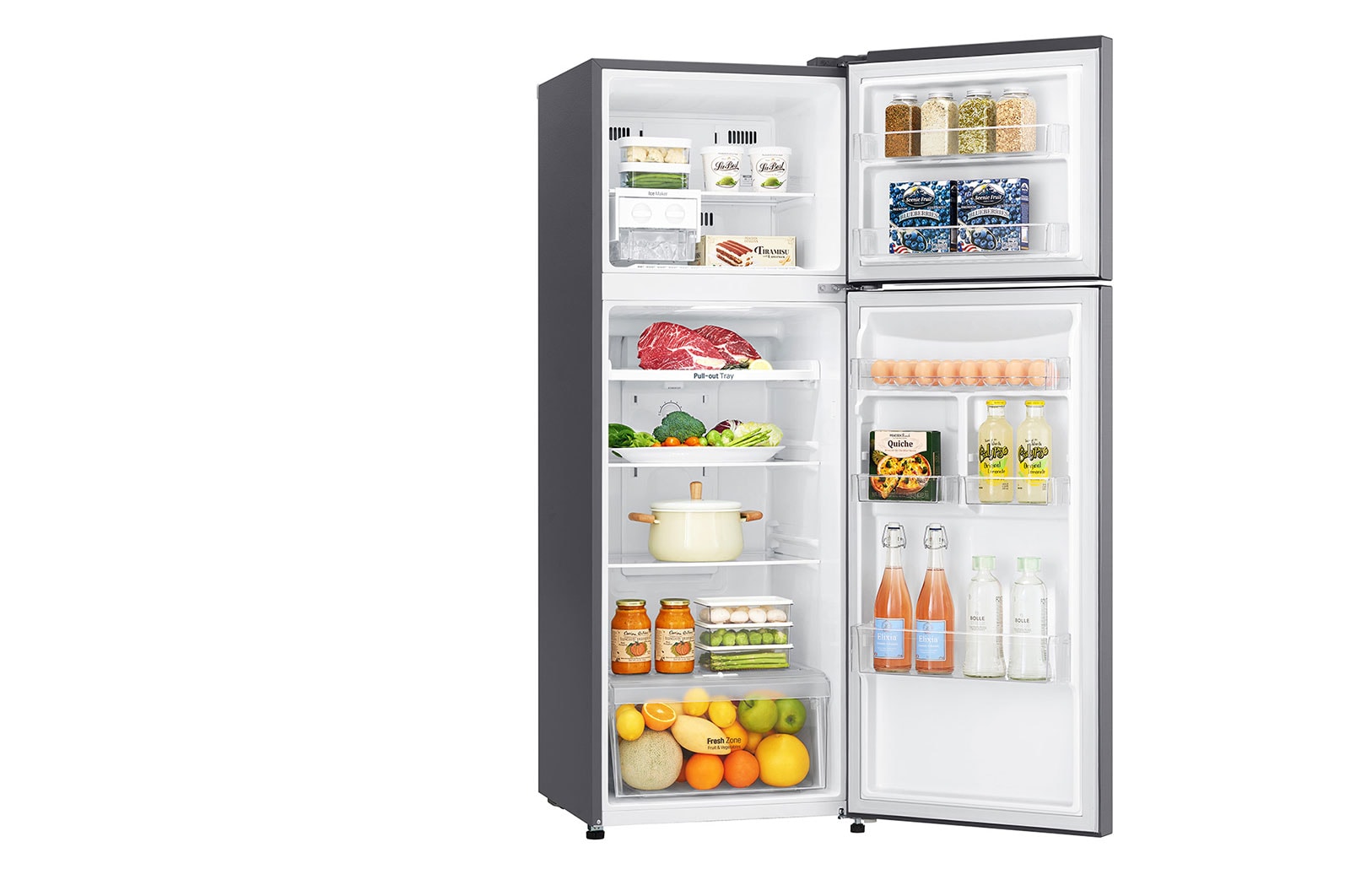 LG ضاغط خطي 312 لترًا، 11 قدمًا مكعبًا، فلتر تنقية Hygiene Fresh، خاصية Door Cooling, GN-C462SLCN