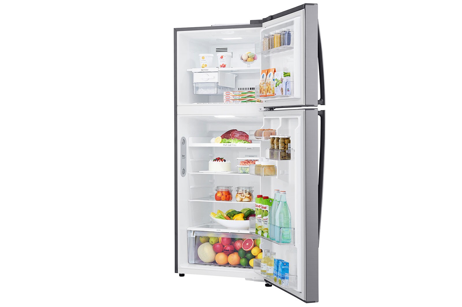 LG ضاغط خطي 393 لترًا، 14 قدمًا مكعبًا، فلتر تنقية Hygiene Fresh، خاصية Door Cooling, GN-C562HLCU