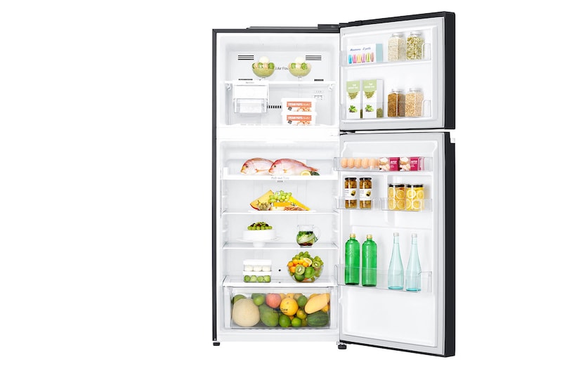 LG ضاغط خطي 393 لترًا، 14 قدمًا مكعبًا، رقمية، فلتر تنقية Hygiene Fresh، خاصية Door Cooling, GN-C562SGCU