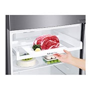LG ضاغط خطي 393 لترًا، 14 قدمًا مكعبًا، فلتر تنقية Hygiene Fresh، خاصية Door Cooling, GN-C562SLCU
