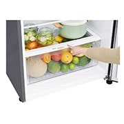 LG ضاغط خطي 393 لترًا، 14 قدمًا مكعبًا، فلتر تنقية Hygiene Fresh، خاصية Door Cooling, GN-C562SLCU
